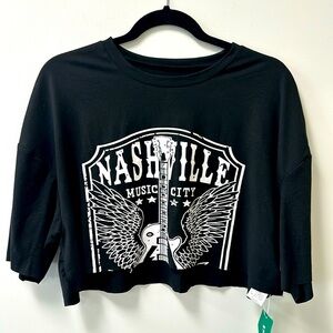 Shein EZWear • Nashville Cropped Tee • Sz L • NWT!